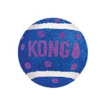 purple Kong tennis ball cat toy